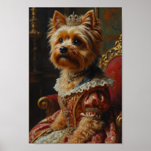 Affiche Portrait Royal de Yorkshire Terrier
