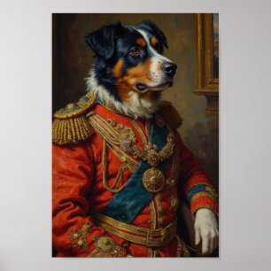 Affiche Portrait Royal du Grand Bouvier Suisse