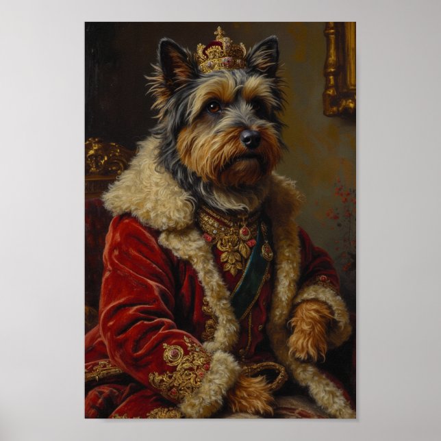 Affiche Portrait Royal du Terrier Skye (Devant)