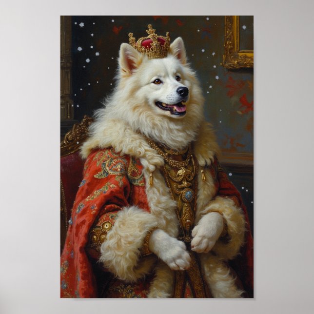 Affiche Portrait Royal Samoyède (Devant)