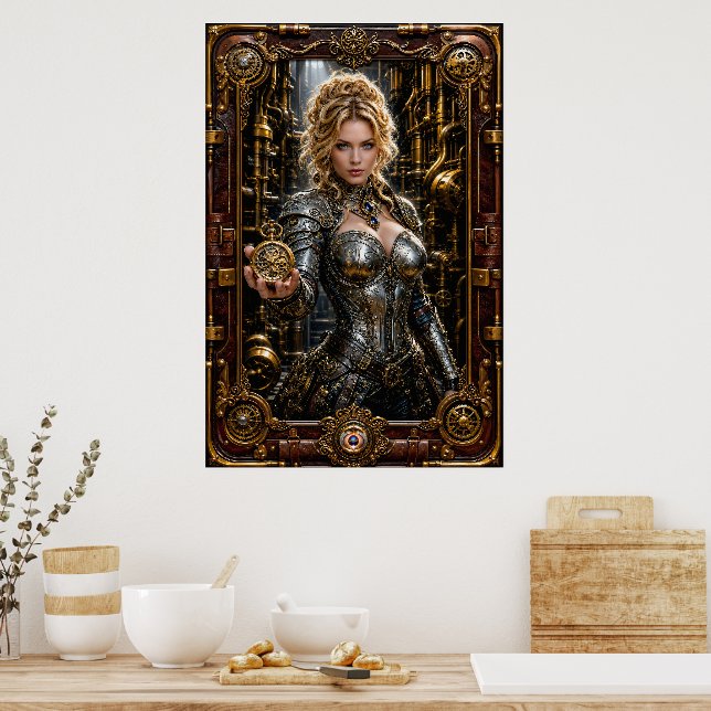 Affiche Portrait Steampunk d'Ottilie Von Zale (Cuisine)