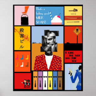 Affiche Portrait Tarantino de Tarantino