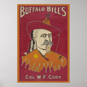 Affiche Portrait Tête Et Épaules De Buffalo Bill