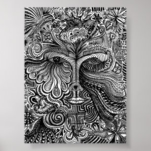 Affiche Portrait Trippy