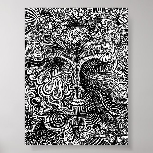 Affiche Portrait Trippy (Devant)