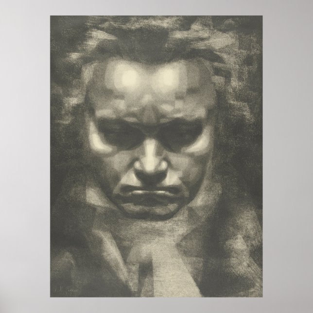 Affiche Portrait Van Beethoven (Devant)