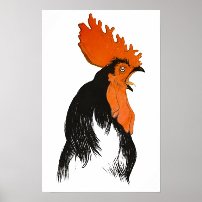 Affiche Portrait vintage de poulet Theophile Steinlen (Devant)