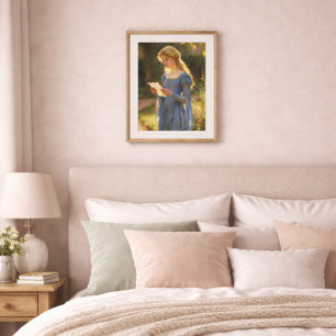Affiche Portrait Vintage Romantique