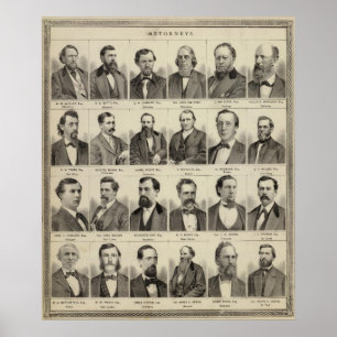 Affiche Portraits d'avocats, Minnesota