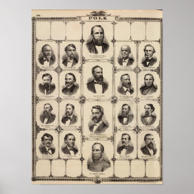 Affiche Portraits de citoyens du comté de Polk (Devant)