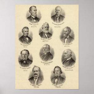 Affiche Portraits de George Gale, Alfred Brunson