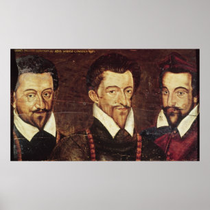 Affiche Portraits de trois ducs de Guise