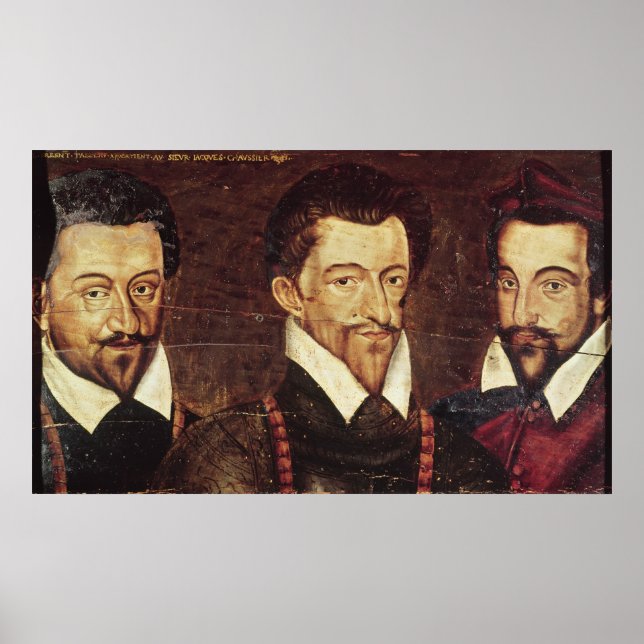 Affiche Portraits de trois ducs de Guise (Devant)