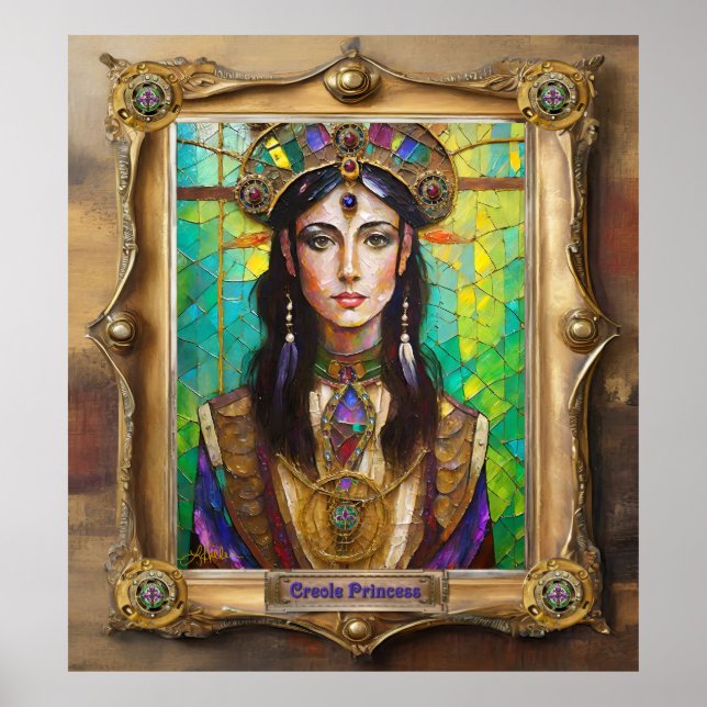 Affiche Portraits du Royaume de Mardi Gras - La Princesse  (Devant)