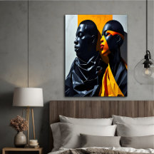 Portraits modernes audacieux Art géométrique Abstr