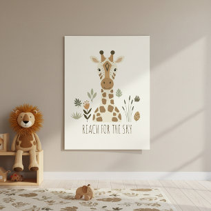 Affiche Portraits Safari Girafe Ivoire ID1264