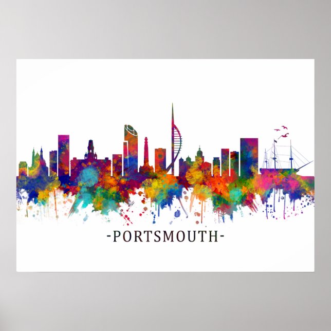 Affiche Portsmouth England (Devant)