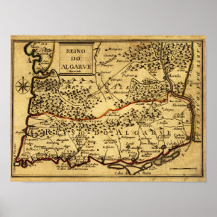 Affiche PortugalPanoramic MapPortugal