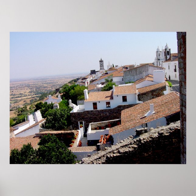 Affiche Portuguese Roofs - Evora Portugal (Devant)