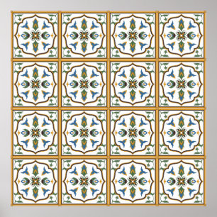 Affiche Portuguese Tile Pattern