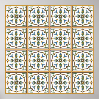 Affiche Portuguese Tile Pattern