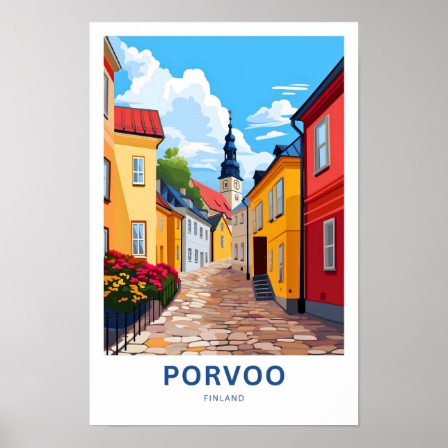 Affiche Porvoo Finlande Imprimer (Devant)