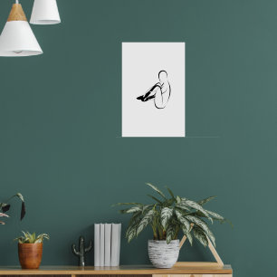 Affiche Pose de sceau Pilates - Mat