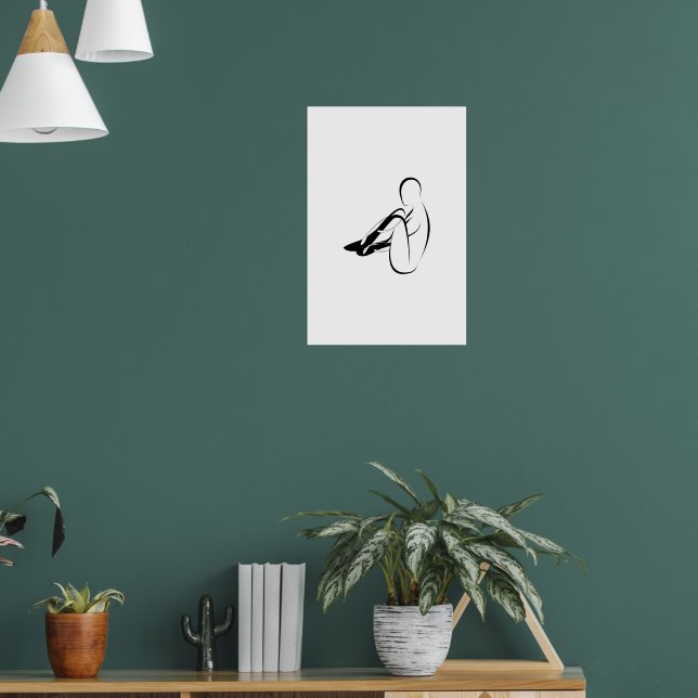 Affiche Pose de sceau Pilates - Mat (Salon 1)