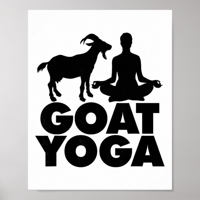 Affiche Pose de yoga du lotus Chèvre Yoga _1  (Devant)