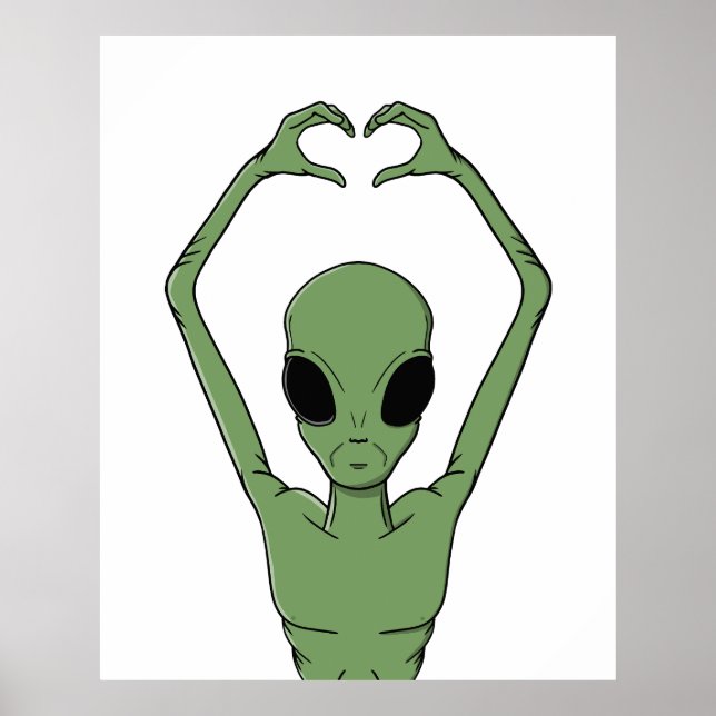 Affiche Pose du cœur extraterrestre (Devant)