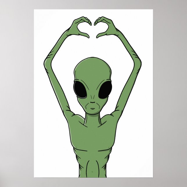 Affiche Pose du cœur extraterrestre (Devant)