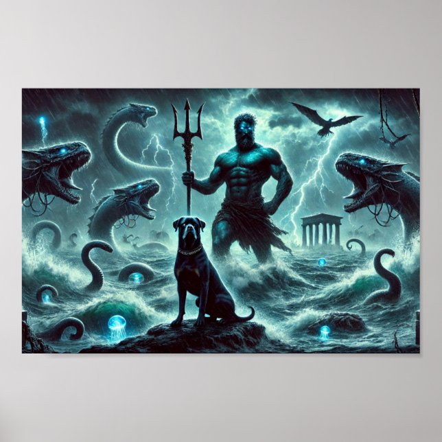 Affiche Poseidon Creation et Rottweiler Guardian (Devant)