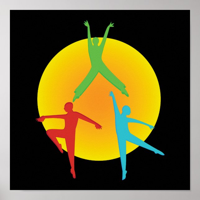 Affiche Poses de danse (Devant)