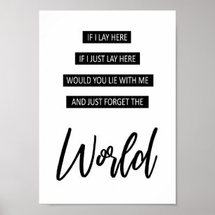 Affiche Posez Ici Oubliez Le Monde Chasser Les Voitures Ch