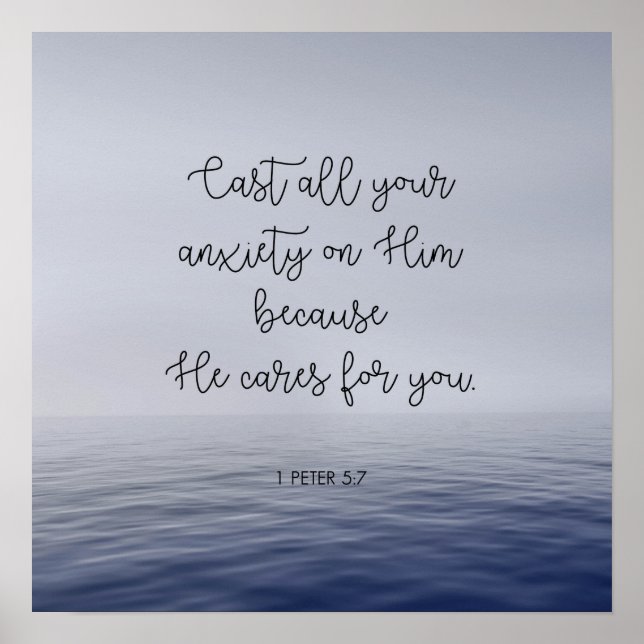 Affiche Posez toute votre angoisse sur lui (Devant)