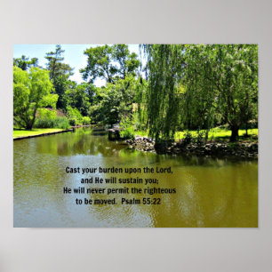 Affiche Posez votre fardeau sur le Seigneur...Ps. 55:22