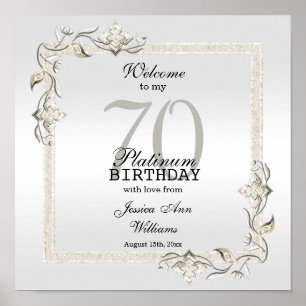 Affiche Posh 70e anniversaire Platinum