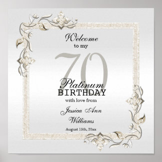 Affiche Posh 70e anniversaire Platinum