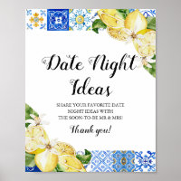 Positano Carrelage Bleu Citron Date Idées de Nuit