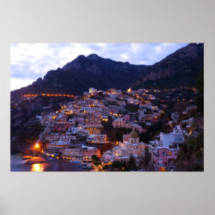 Affiche Positano, Côte Amalfitaine, Italie