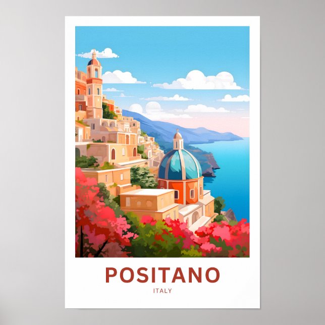 Affiche Positano Italie Imprimer (Devant)
