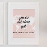 Affiche Positif Vous N'Êtes Pas Seul Citation Motivation F<br><div class="desc">Positif Vous N'Êtes Pas Seul Citation Motivation Fille</div>