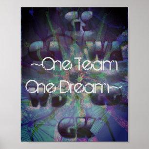 Affiche Positions de base-ball de devis motivationnel