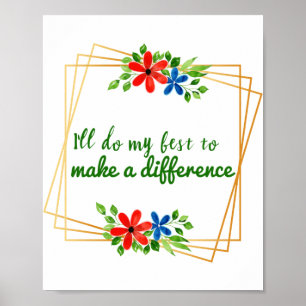 Affiche positive bonne vibes citations pour l'acceptation