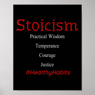 Affiche Positive Chemise Stoicisme Motivation Habitudes sa