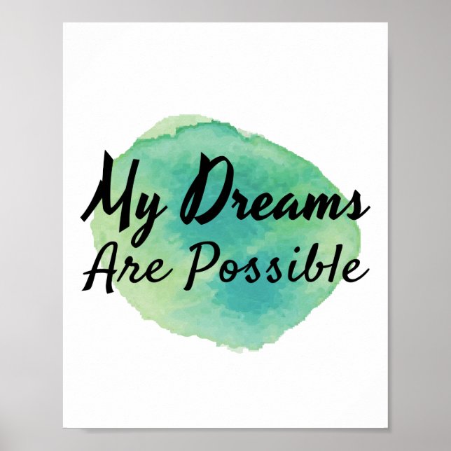 Affiche positive inspirational vibes for self acceptance (Devant)
