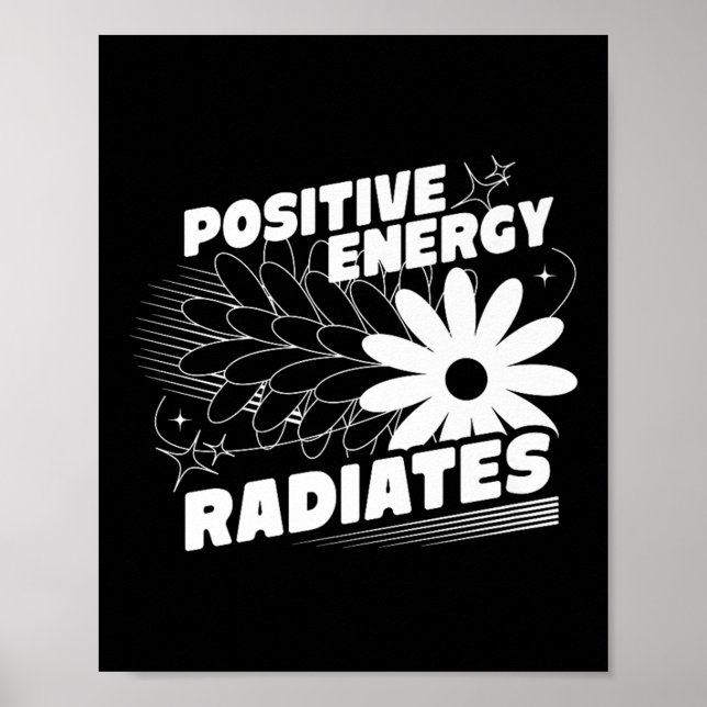 Affiche Positive, Rayons d'énergie Citation positive Inspi (Devant)