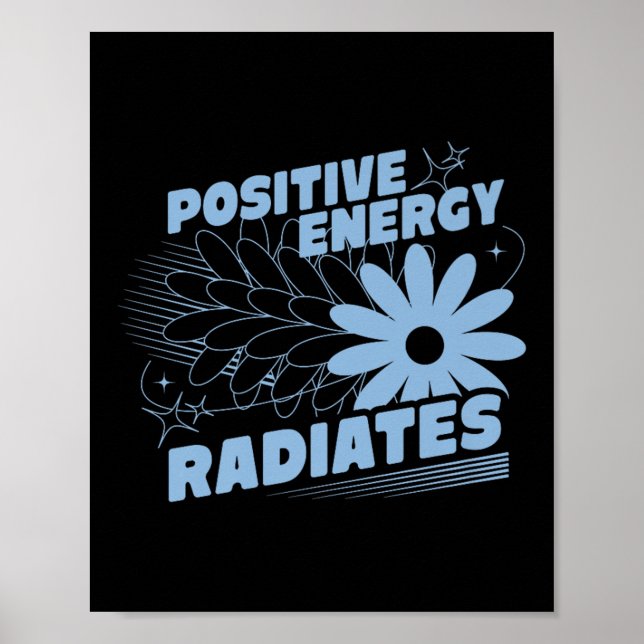 Affiche Positive, Rayons d'énergie Citation positive Inspi (Devant)