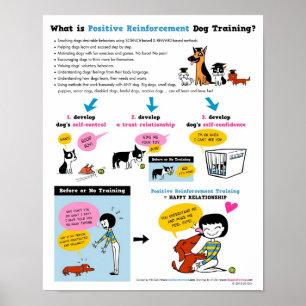 Affiche Positive Reinforcement Dog Training 16" x 20"