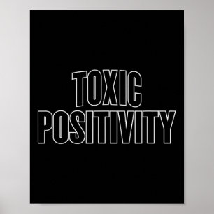Affiche Positivité Toxique - Gym Entraînement Yoga Fitness